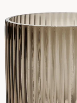 Jarrón de vidrio Simple Stripe, 14 cm