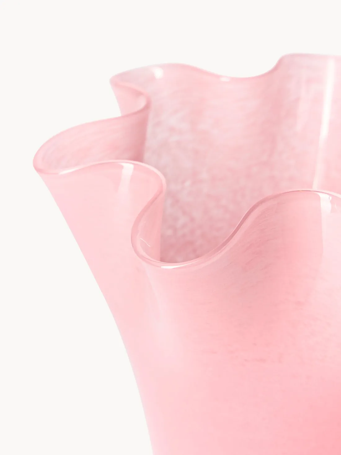 Jarrón de vidrio soplado artesanalmente Inaya, 25 cm