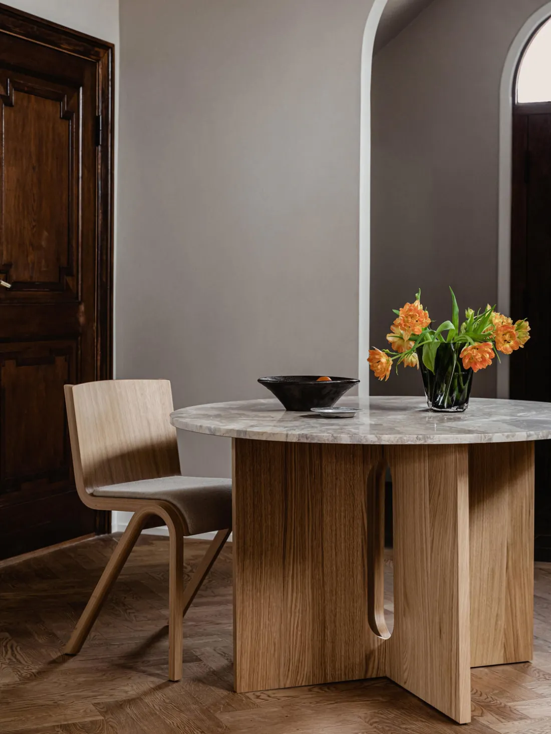 Jarrón de vidrio soplado Aer, 19 cm