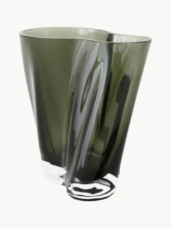 Jarrón de vidrio soplado Aer, 19 cm