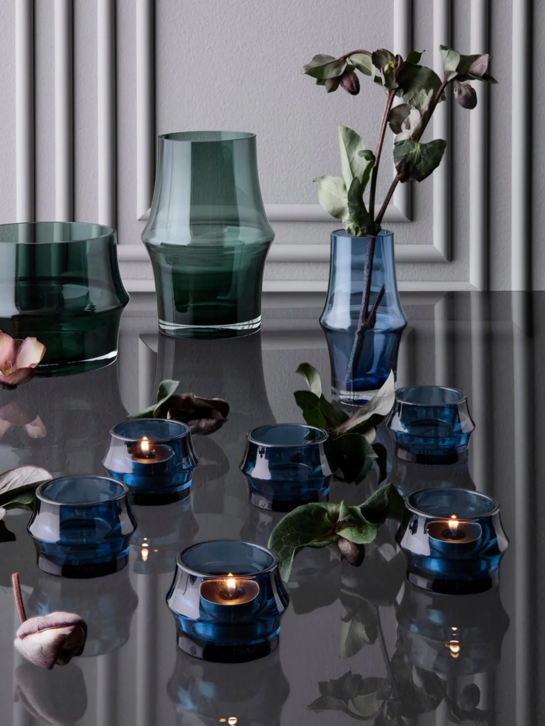 Jarrón de vidrio soplado Arc