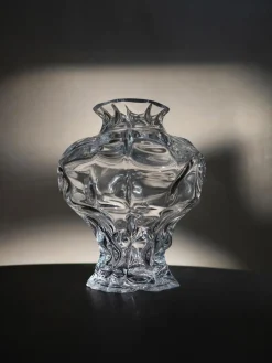 Jarrón de vidrio soplado Ammonit, 30 cm