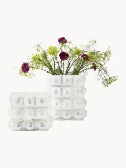 Jarrón de vidrio soplado Bubble, 18 cm