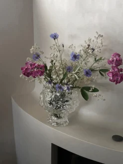 Jarrón de vidrio soplado Canyon, 18 cm