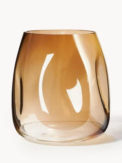 Jarrón de vidrio soplado Lustre, 17 cm