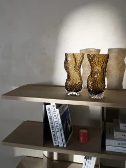 Jarrón de vidrio soplado Ostrea Rock, 30 cm