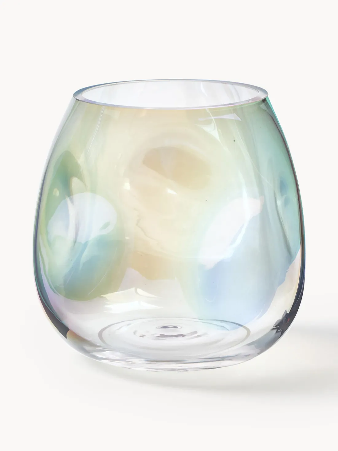 Jarrón de vidrio soplado Rainbow, 17 cm