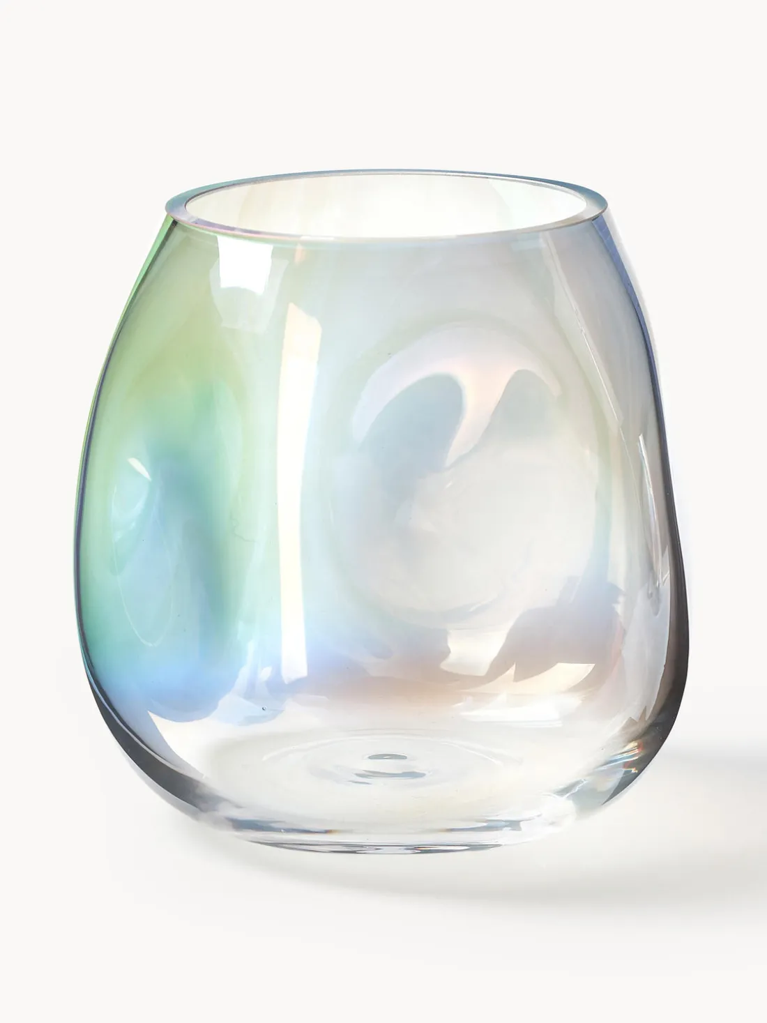 Jarrón de vidrio soplado Rainbow, 17 cm