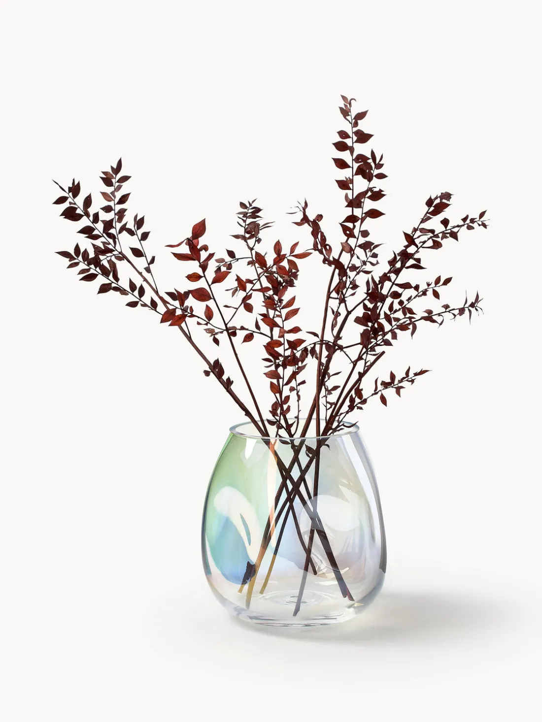 Jarrón de vidrio soplado Rainbow, 17 cm