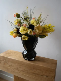 Jarrón de vidrio soplado Reflection, 30 cm