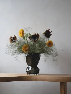 Jarrón de vidrio soplado Reflection, 30 cm