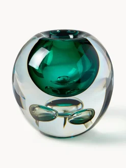 Jarrón de vidrio soplado Tyron, 17 cm