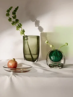 Jarrón de vidrio soplado Tyron, 17 cm