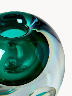 Jarrón de vidrio soplado Tyron, 17 cm