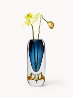 Jarrón de vidrio soplado Tyron, 33 cm