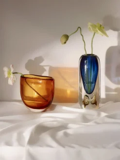 Jarrón de vidrio soplado Tyron, 33 cm