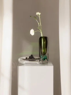 Jarrón de vidrio soplado Tyron, 33 cm