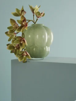 Jarrón de vidrio soplado Uva, 22 cm