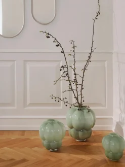 Jarrón de vidrio soplado Uva, 35 cm