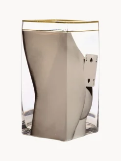 Jarrón de vidrio Two Of Spades, 30 cm