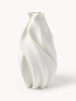 Jarrón grande de porcelana impresa en 3D Melody, 40 cm