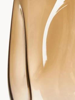 Jarrón grande de vidrio soplado Luster, 35 cm