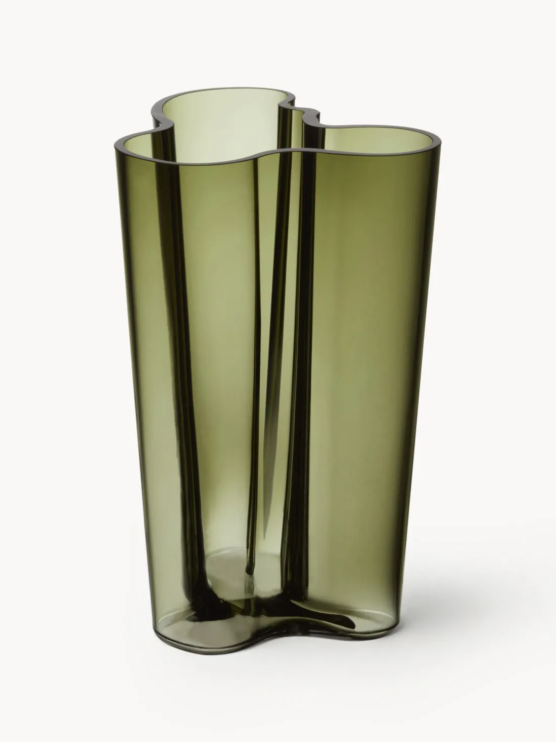 Jarrón soplado artesanalmente Alvar Aalto, 25 cm