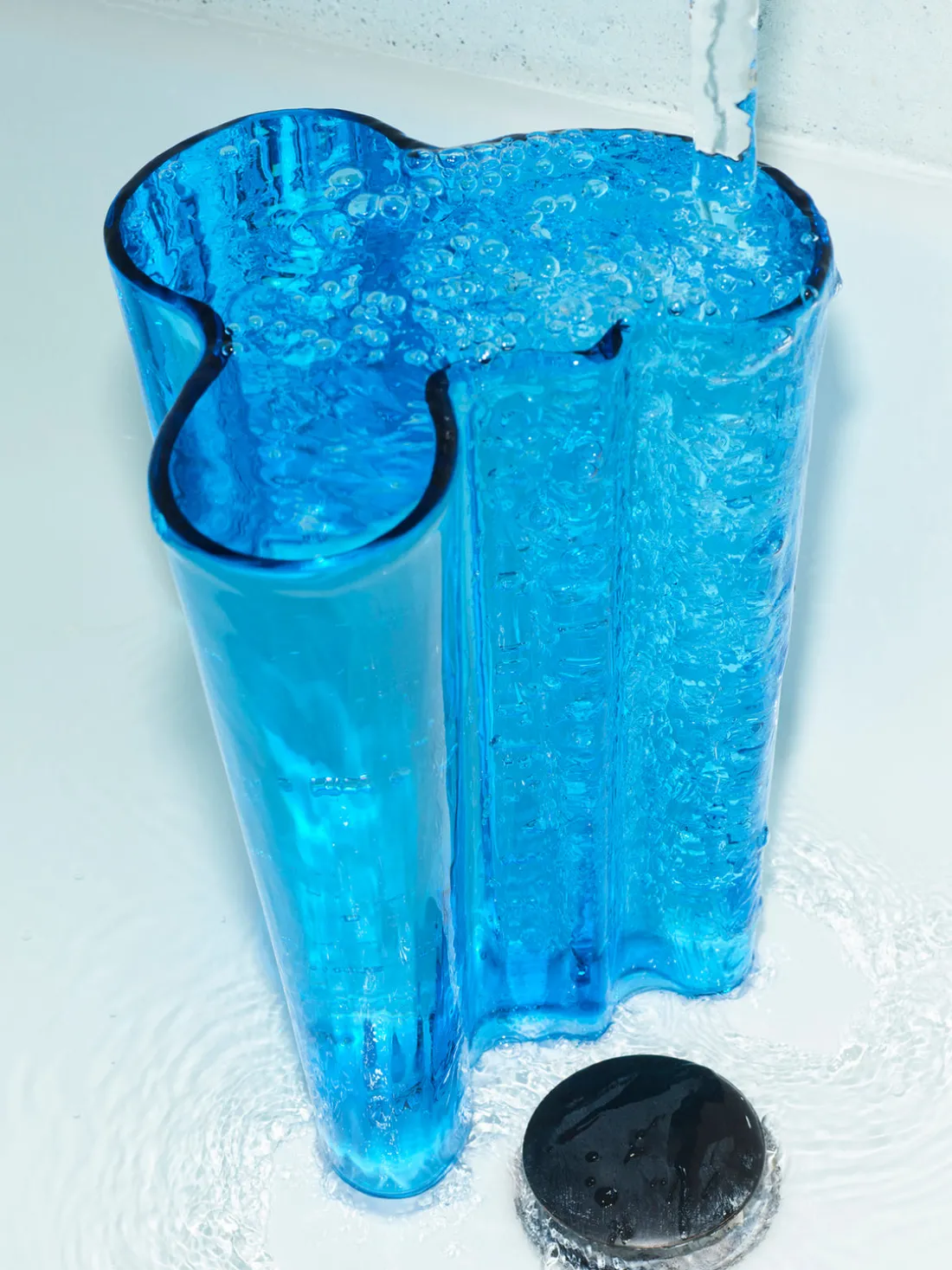 Jarrón soplado artesanalmente Alvar Aalto, 25 cm