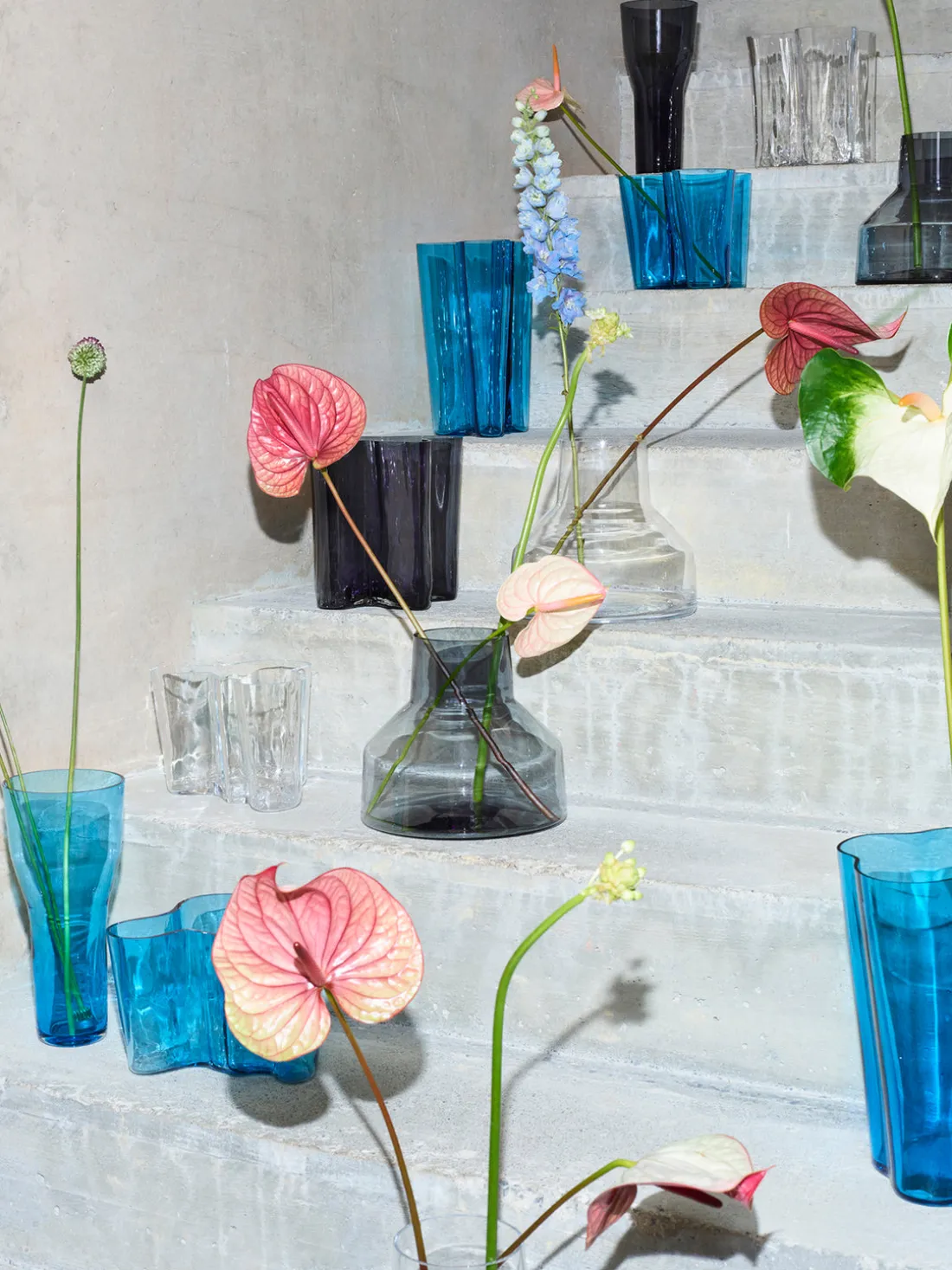 Jarrón soplado artesanalmente Alvar Aalto, 25 cm