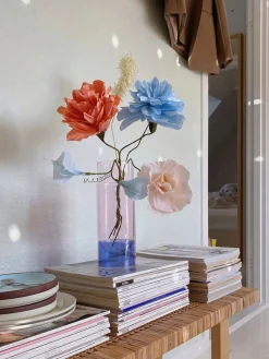 Jarrón soplado Bouquet Tube, 27 cm