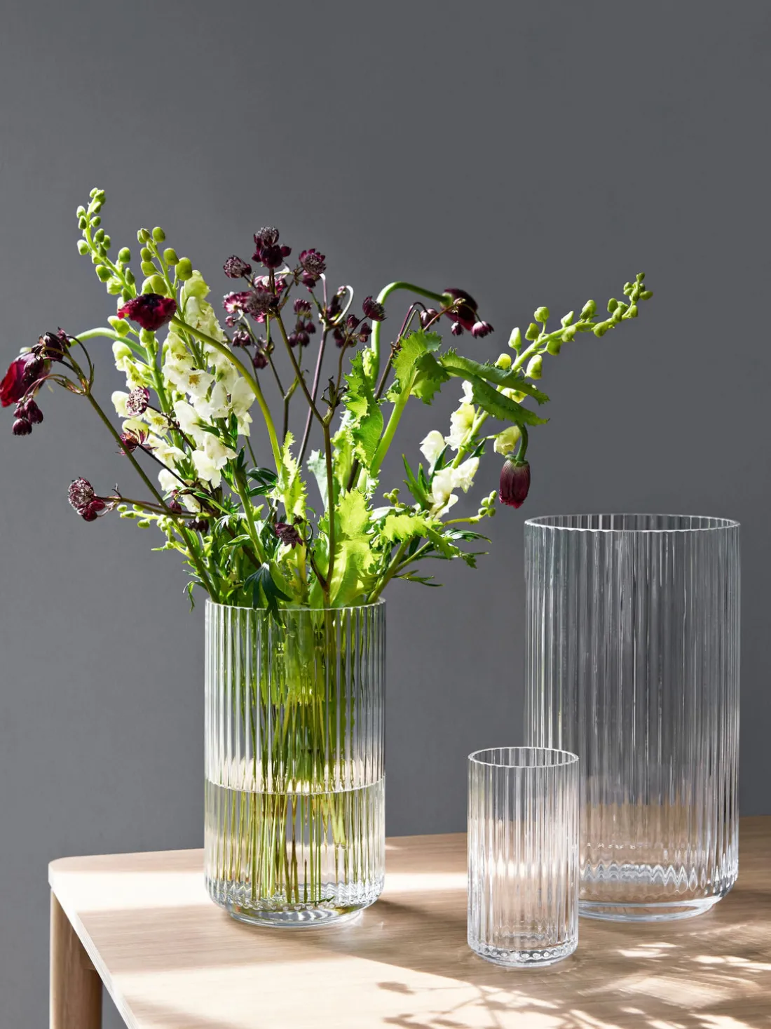 Jarrón soplado Lyngby, 25 cm