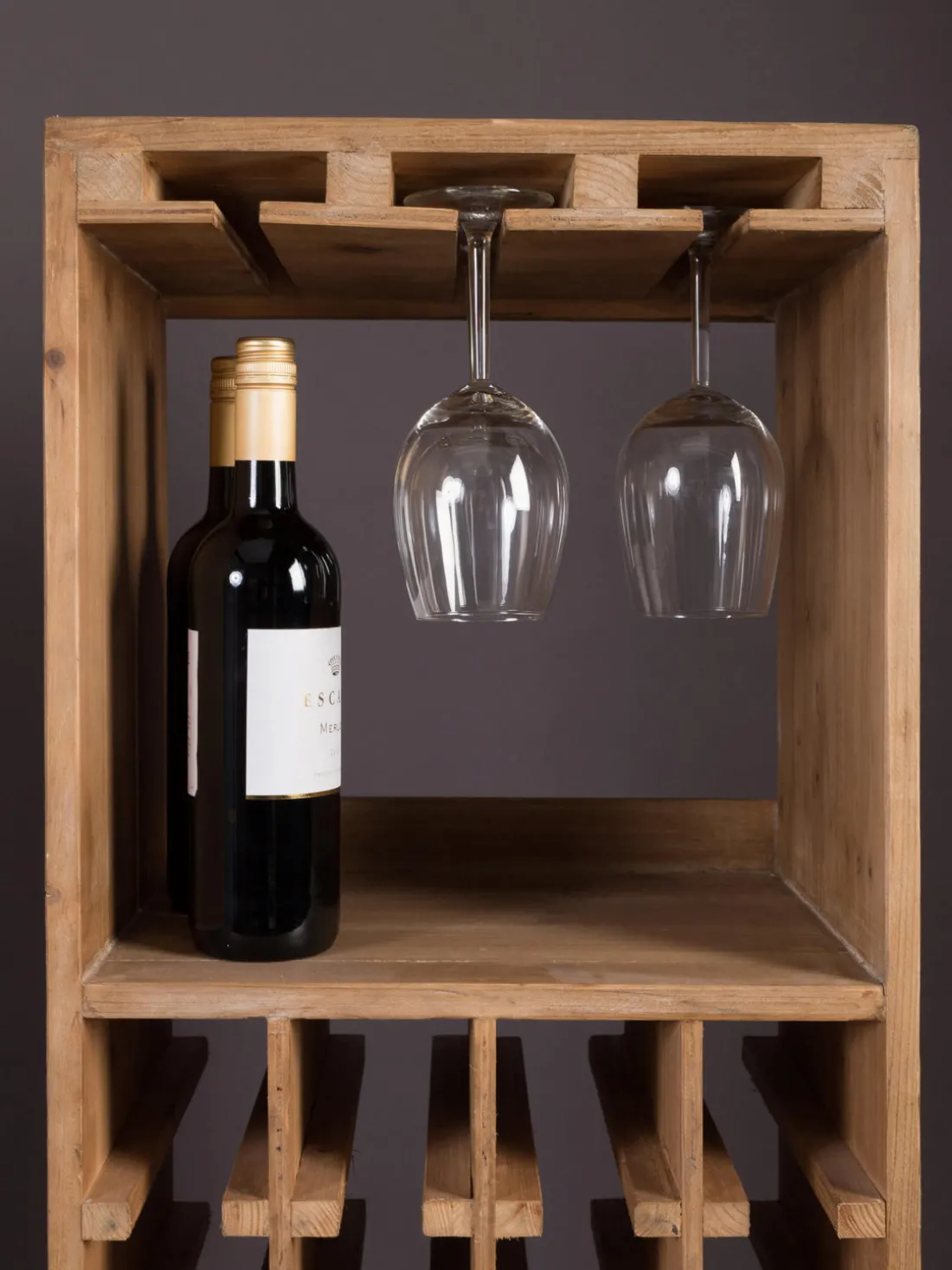 Licorera en madera de roble Claude