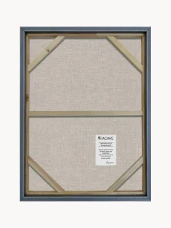 Lienzo pintado a mano con marco Brown Shapes