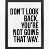 Lámina decorativa Don´t Look Back