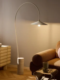 Lámpara arco de travertino Cora