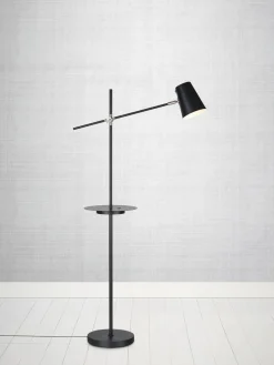 Lámpara de lectura con estante y estación de carga Linear