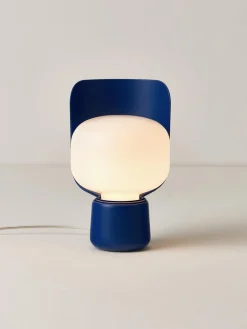 Lámpara de mesa artesanal pequeña Blom