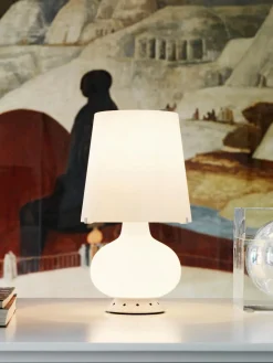 Lámpara de mesa artesanal pequeña regulable Fontana