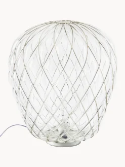 Lámpara de mesa artesanal grande regulable Pinecone