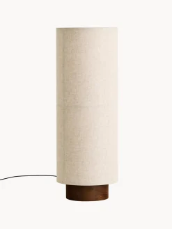 Lámpara de mesa de lino artesanal regulable Hashira