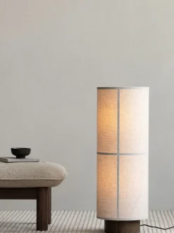 Lámpara de mesa de lino artesanal regulable Hashira