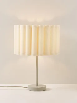 Lámpara de mesa de lino Lucina