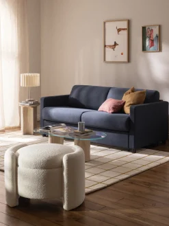 Lámpara de mesa de lino Lucina