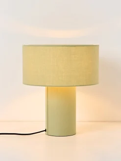 Lámpara de mesa de lino Ron