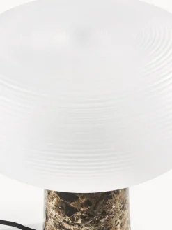 Lámpara de mesa de mármol Mariella