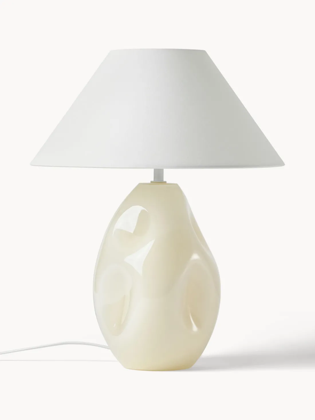 Lámpara de mesa de vidrio opalino Xilia