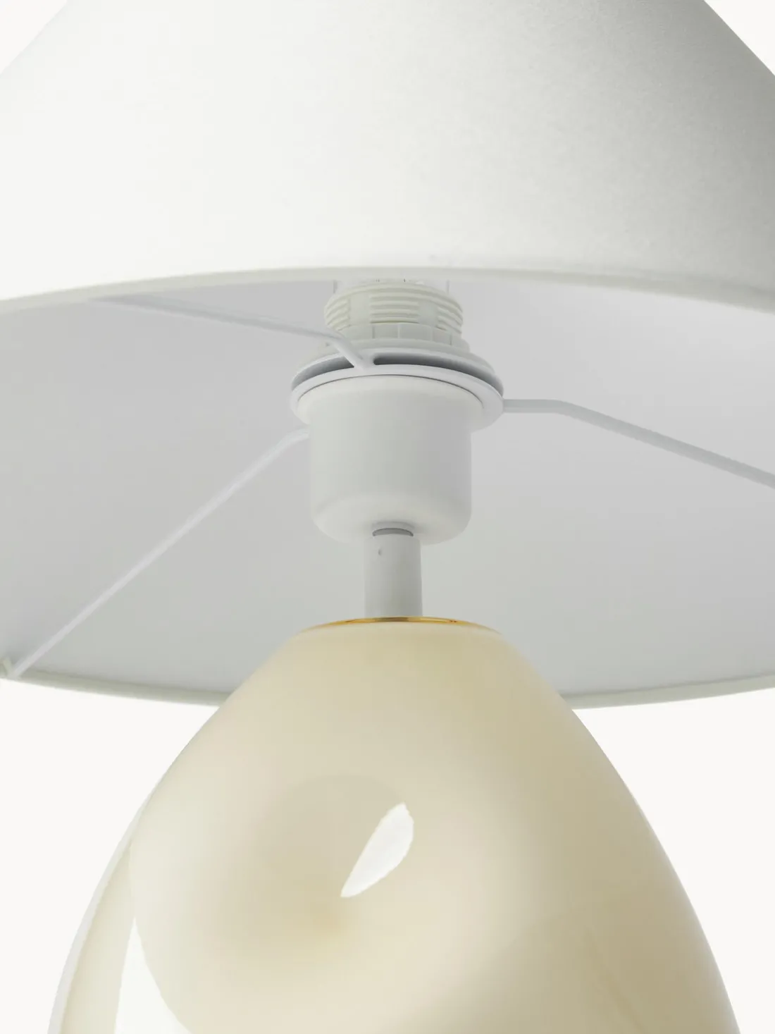 Lámpara de mesa de vidrio opalino Xilia