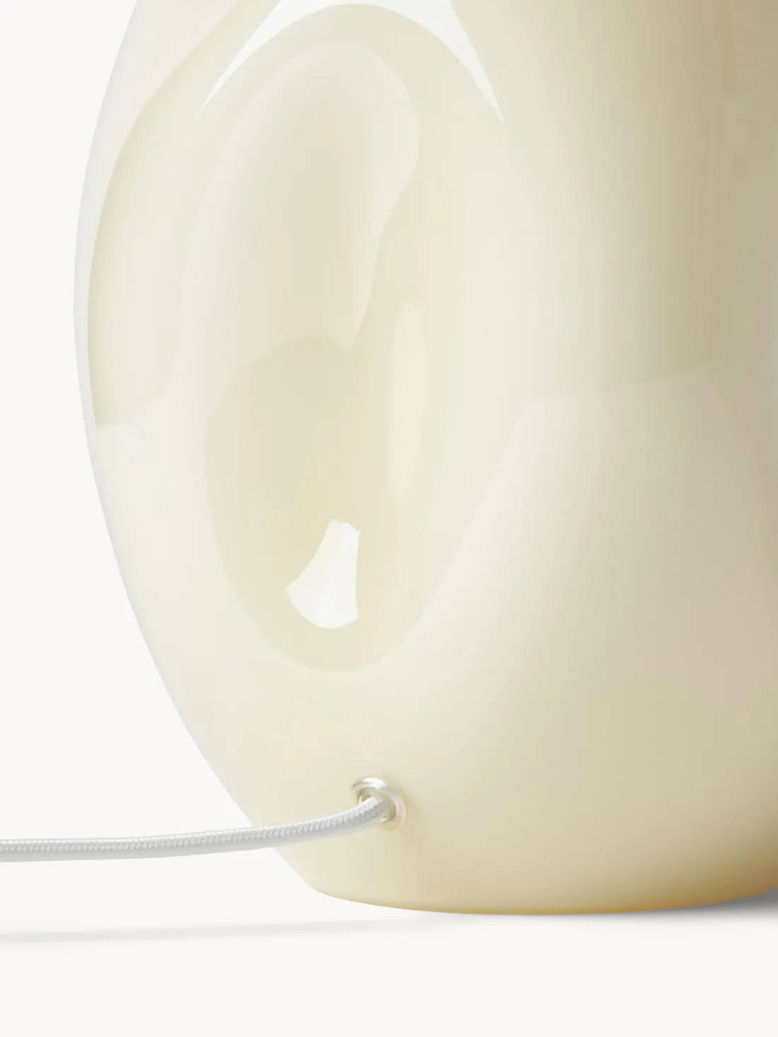 Lámpara de mesa de vidrio opalino Xilia