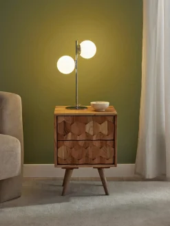 Lámpara de mesa de vidrio opalino Atlanta