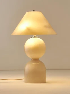 Lámpara de mesa de vidrio Danielle